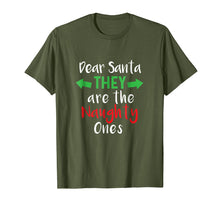 Load image into Gallery viewer, Funny Christmas Shirt They Are The Naughty Ones
