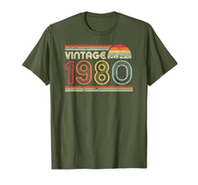 Load image into Gallery viewer, 1980 Vintage T Shirt, Birthday Gift Tee. Retro Style Shirt.
