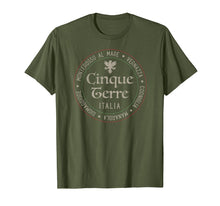 Load image into Gallery viewer, Cinque Terre Italia T Shirt Italian Mediterranean Travelers
