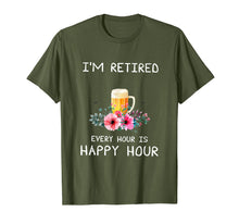 Load image into Gallery viewer, I&#39;m Retired Every Hour Is Happy Hour Beer Tees For Men WoMen

