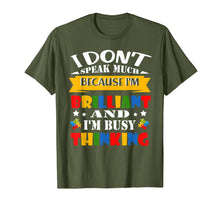 Load image into Gallery viewer, I Dont Speak Much Brilliant Autism Shirt for Kids Boy Girl
