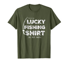 Load image into Gallery viewer, Lucky Fishing Shirt Do Not Wash funny, cool t-shirt
