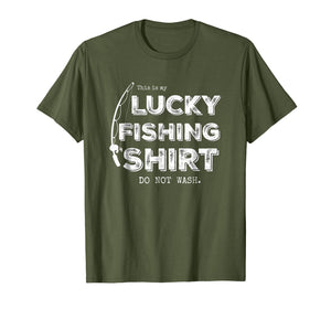 Lucky Fishing Shirt Do Not Wash funny, cool t-shirt