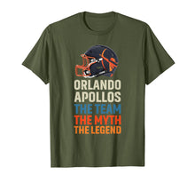Load image into Gallery viewer, Orlando Football Apollos the team the myth the legend shirt
