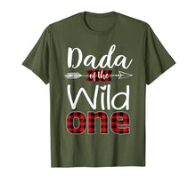 Load image into Gallery viewer, Dada Of The Wild One Shirt Plaid Lumberjack 1St Birthday Tee
