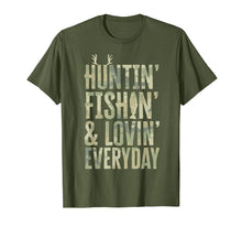 Load image into Gallery viewer, Hunting Fishing Loving Every Day Shirt, Fathers Day Camo
