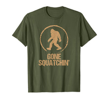 Load image into Gallery viewer, Gone Squatchin: Bigfoot Hunter Gone Squatching Sasquatch Tee
