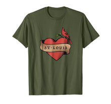 Load image into Gallery viewer, I love St-Louis t-shirt - Cardinal Gateway Arch
