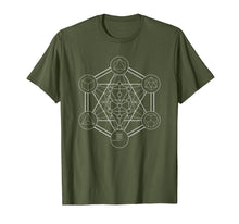 Load image into Gallery viewer, Metatrons Cube/ Tree of Life Sacred Geometry Shirt
