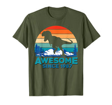 Load image into Gallery viewer, Awesome Since 1987 T-Shirt 32 Years Old Dinosaur Gift
