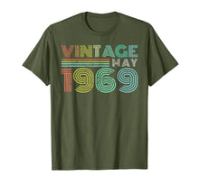 Load image into Gallery viewer, 50th Birthday Gift Vintage May 1969 Fifty Years Old T-Shirt
