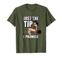 Load image into Gallery viewer, Darts Funny Just the Tip I promise Sexy Pinup Girl Shirt
