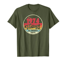 Load image into Gallery viewer, 1974 Vintage T Shirt, Birthday Gift Tee. Retro Style Shirt.
