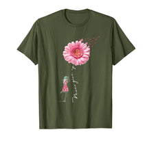 Load image into Gallery viewer, Never give up t-shirt Breast Cancer daisy flower woman T-Shirt
