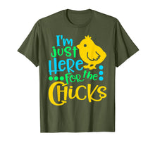 Load image into Gallery viewer, i'm just here for the chicks t shirt
