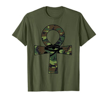 Load image into Gallery viewer, African Pride Tee Shirts Camo Ankh Black Pride Tees
