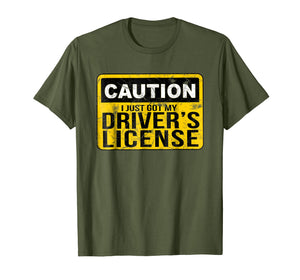 Funny Driver's License T Shirt for New Drivers