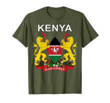 Load image into Gallery viewer, Kenya Emblem Cultural Background T-shirt
