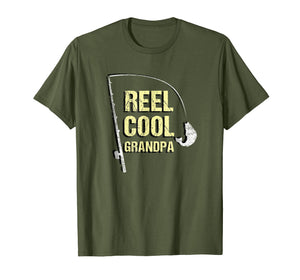 Fishing Grandpa Shirt Funny Dad Fathers Day Gift Fisherman