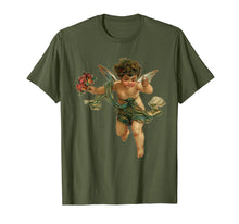Load image into Gallery viewer, Angelic vintage cherub &amp; flowers T-shirt
