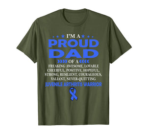 I'm proud dad of Juvenile Arthritis warrior t shirt