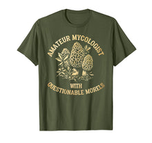 Load image into Gallery viewer, Amateur Mycologist With Questionable Morels - Mushroom Shirt
