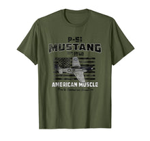 Load image into Gallery viewer, P-51 Mustang WWII Airplane American Muscle Vintage T-shirt

