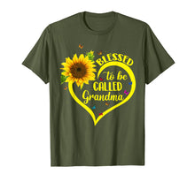 Load image into Gallery viewer, Blessed To Be Called Grandma Sunflower Tshirt
