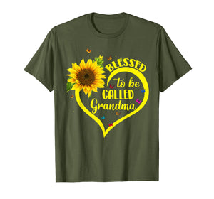 Blessed To Be Called Grandma Sunflower Tshirt