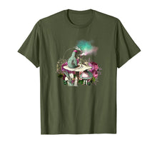 Load image into Gallery viewer, Alice and the smoking caterpillar in Wonderland
