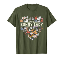 Load image into Gallery viewer, Crazy Bunny Lady Rabbit Lover Funny Cute Shirt Gift
