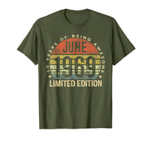 Load image into Gallery viewer, Born June 1969 Limited Edition T-Shirt 50th Birthday Gifts
