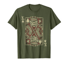 Load image into Gallery viewer, Skull Motorcycle Shirt Biker King of Spades Card Game Poker
