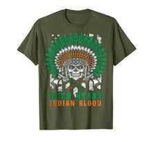 Load image into Gallery viewer, Indian blood of Irish heart tribes-Native T-Shirt
