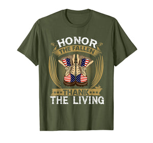 Honor The Fallen Thank The Living Memorial Day T-Shirt Gift