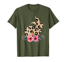Load image into Gallery viewer, Bunny Leopard Print Floral Cute Easter Girls Women T-Shirt-154529
