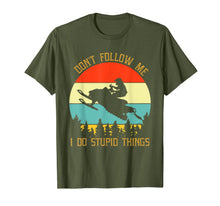 Load image into Gallery viewer, Don't follow me i do stupid things snowmobile T-Shirt-1642198

