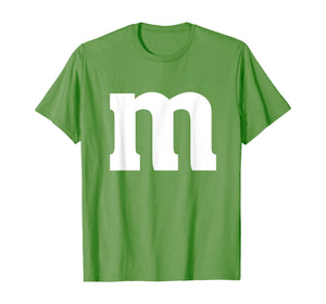 Letter m Shirt lower Case Halloween alphabet costume T-Shirt