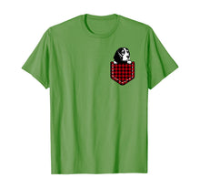 Load image into Gallery viewer, Funny Dog Lover Gifts Beagle In Plaid Pocket T-Shirt
