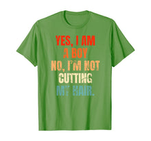 Load image into Gallery viewer, Yes, I Am A Boy. No, I'm Not Cutting My Hair mens long hair T-Shirt-515951
