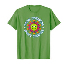 Load image into Gallery viewer, Social Distancing World Champion Funny Introvert Virus T-Shirt-88656
