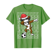 Load image into Gallery viewer, Soccer Ugly Christmas Dabbing Boxer Dog Santa Dab Gift T-Shirt
