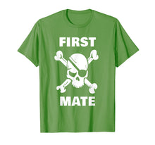 Load image into Gallery viewer, First Mate Pirate Shirt. Nautical Sailing Cruise Ship Shirts
