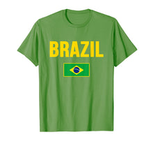 Load image into Gallery viewer, Brasil T-shirt Brazilian Flag Brazil Souvenir Gift Camiseta
