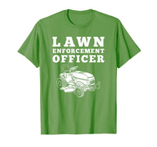 Load image into Gallery viewer, Lawn Enforcement Officer Mowing T-Shirt, Funny Lawnmower Tee
