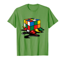 Load image into Gallery viewer, Melting Rubik Cube Shirt | Cool Online Rubik Solver Tee Gift
