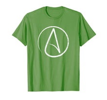 Load image into Gallery viewer, Atheism Symbol T-Shirt Distressed Atheist Shirt
