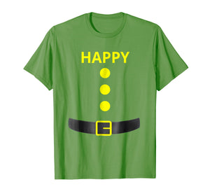 Happy Dwarf Halloween Costume Blue Shirt