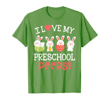 Load image into Gallery viewer, I Love My Preschool Peeps Bunnies Easter Teacher Shirt
