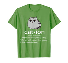 Load image into Gallery viewer, Science Cat T-Shirt - Cation Science Saying
